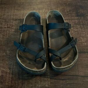 Birkenstock Black Leather Sandals Women’s 39